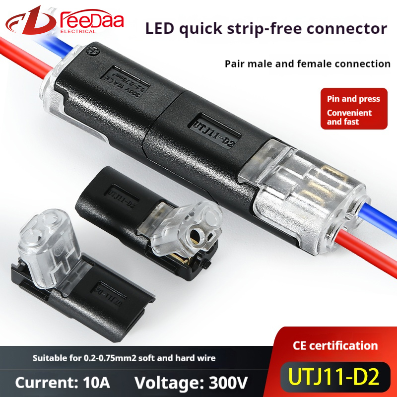 Terminalul de cablare cu LED -uri fără dezbrăcare