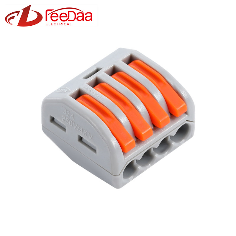 Conector de cablu rapid din seria WAGO 222 | 1 In 3 Out PCT-214