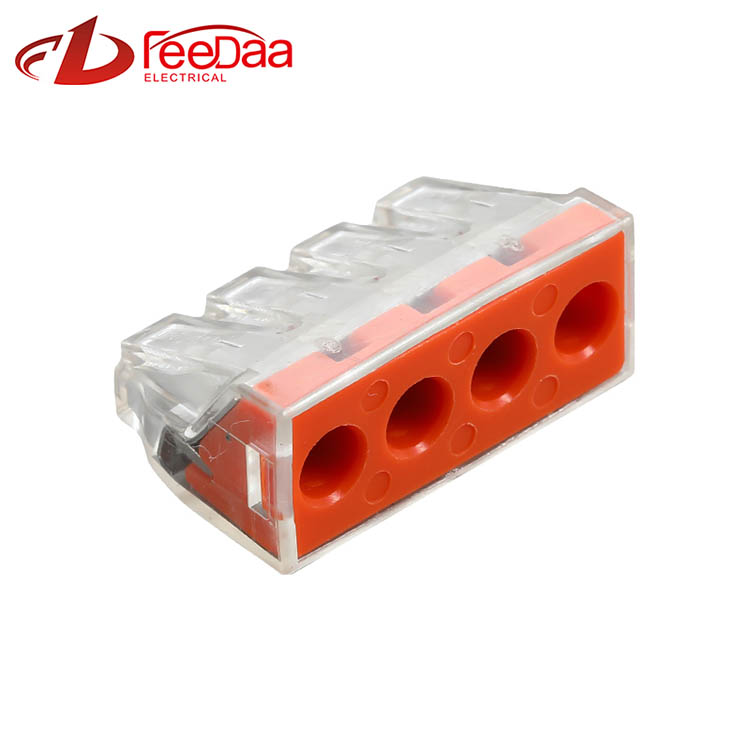 Conector de cablu rapid din seria WAGO 773 | 1 In 3 Out 174 PCT-104D